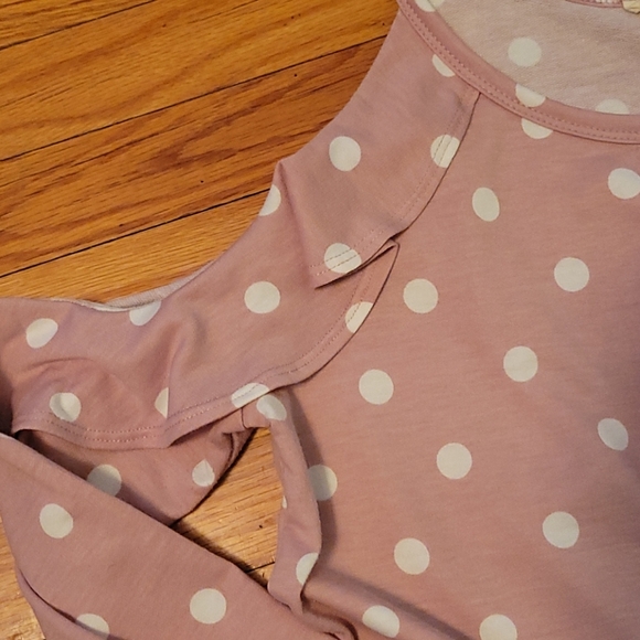 Womens pink cold shoulder top - Picture 2 of 3